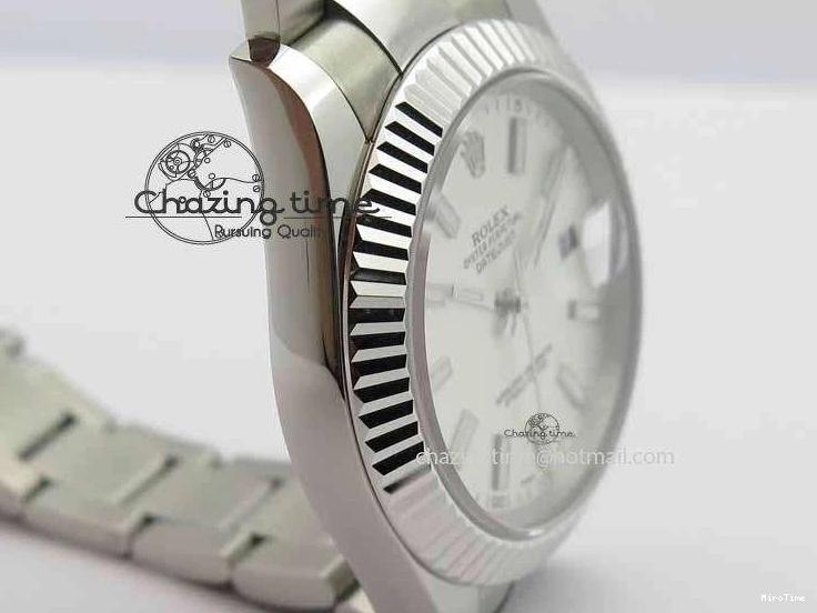 MiroTime 0131 DateJust II 41mm SS BP Maker Best Edition White Dial On SS Bracelet SA Snug 3733